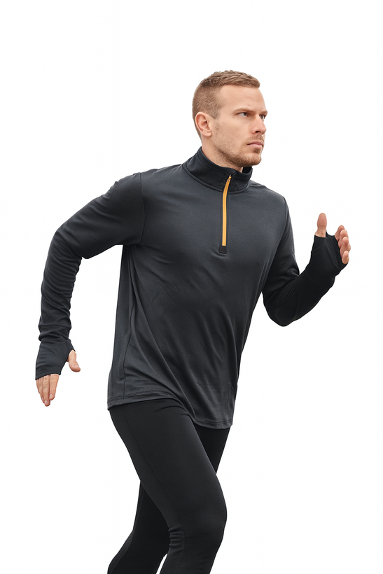 نیم زیپ رانینگ مردانه آستین بلند آلمانی برند کریویت